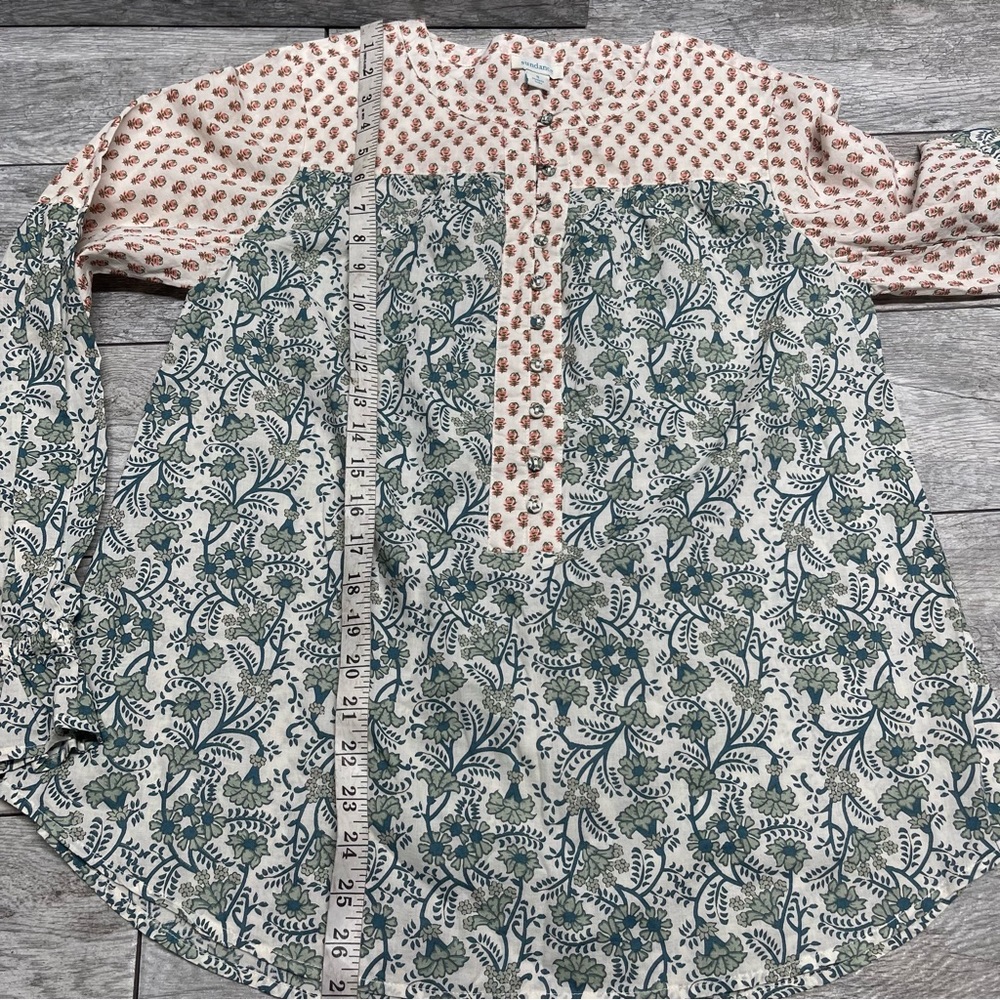 Sundance Blouse With Button Front And Ruffle Bubb… - image 7